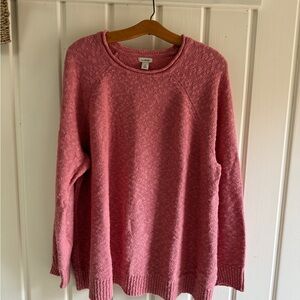 L.L. Bean Women's Rose Crew Neck Sweater